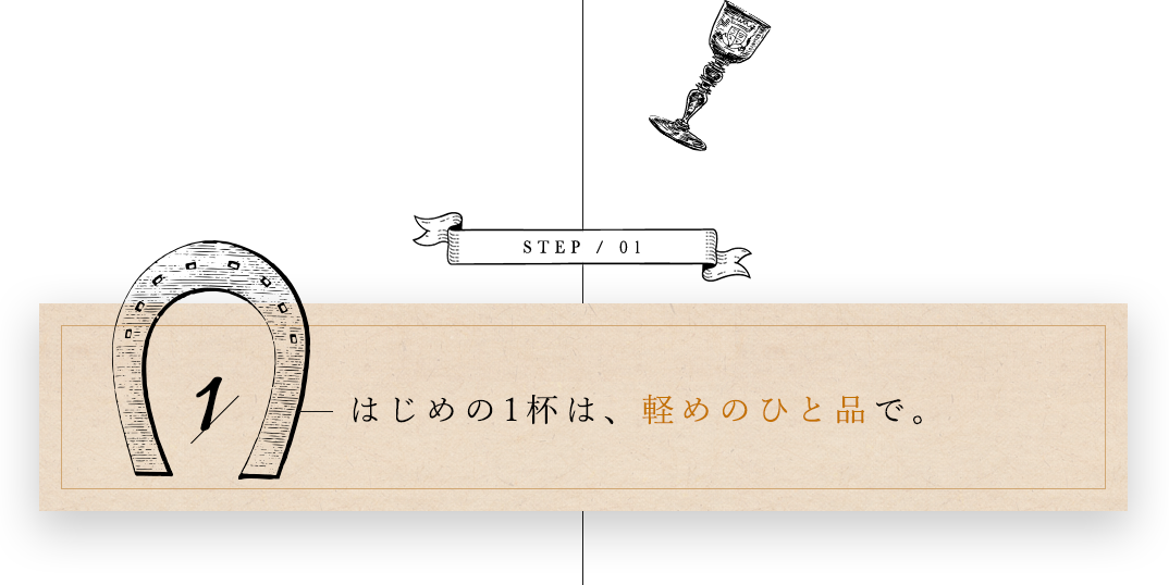 はじめの1杯は